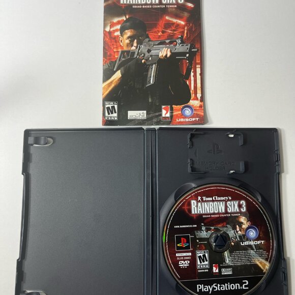 Tom Clancy's Rainbow Six 3 (PlayStation 2, PS2 , 2004) Complete w/ Manual - Picture 3 of 3